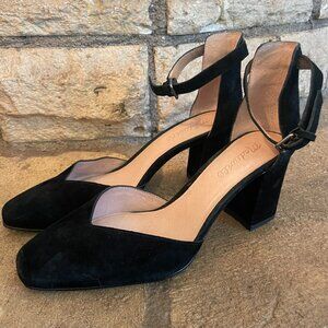 Black Suede Madewell Heels